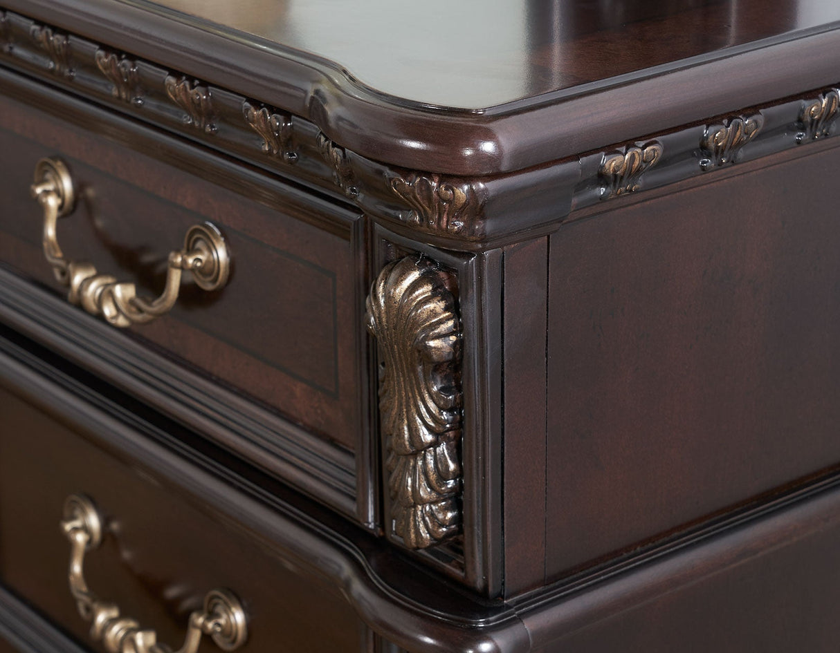 Monte Carlo Cherry Poster Bedroom Set by Steve Silver at Eve Furniture
