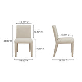 Monte Dining Chair Beige (Set of 2) by MOES at Eve Furniture