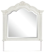 Montelaine Antique White Bedroom Mirror