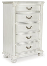 Montelaine Antique White Chest of Drawers by Ashley at Eve Furniture