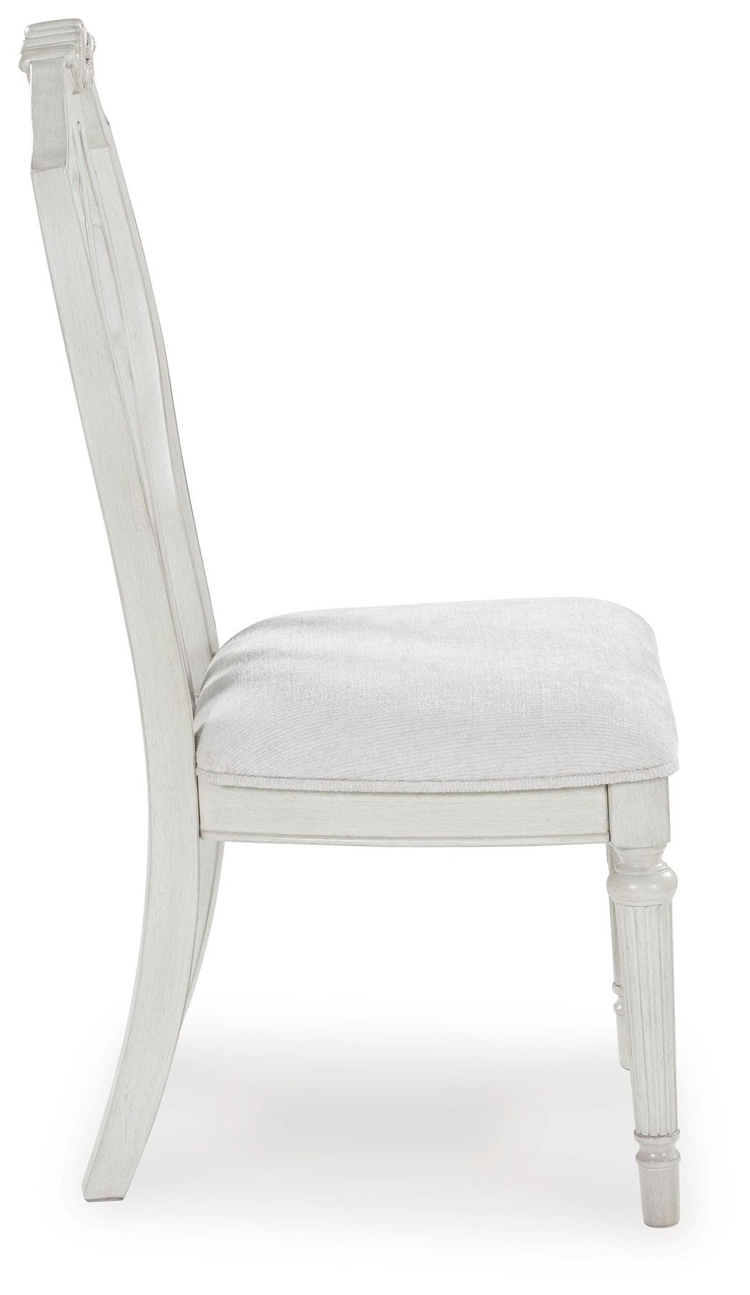 Montelaine Antique White Dining Chair, Set of 2 by Ashley at Eve Furniture