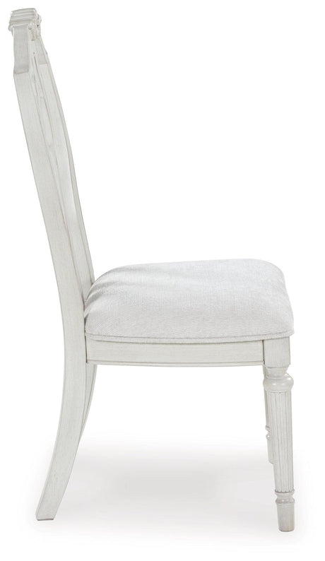 Montelaine Antique White Dining Chair, Set of 2 by Ashley at Eve Furniture
