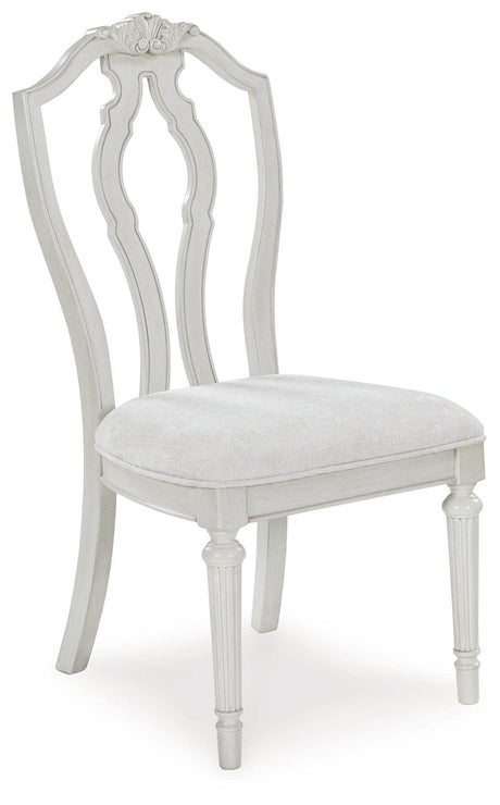 Montelaine Antique White Dining Chair, Set of 2 by Ashley at Eve Furniture