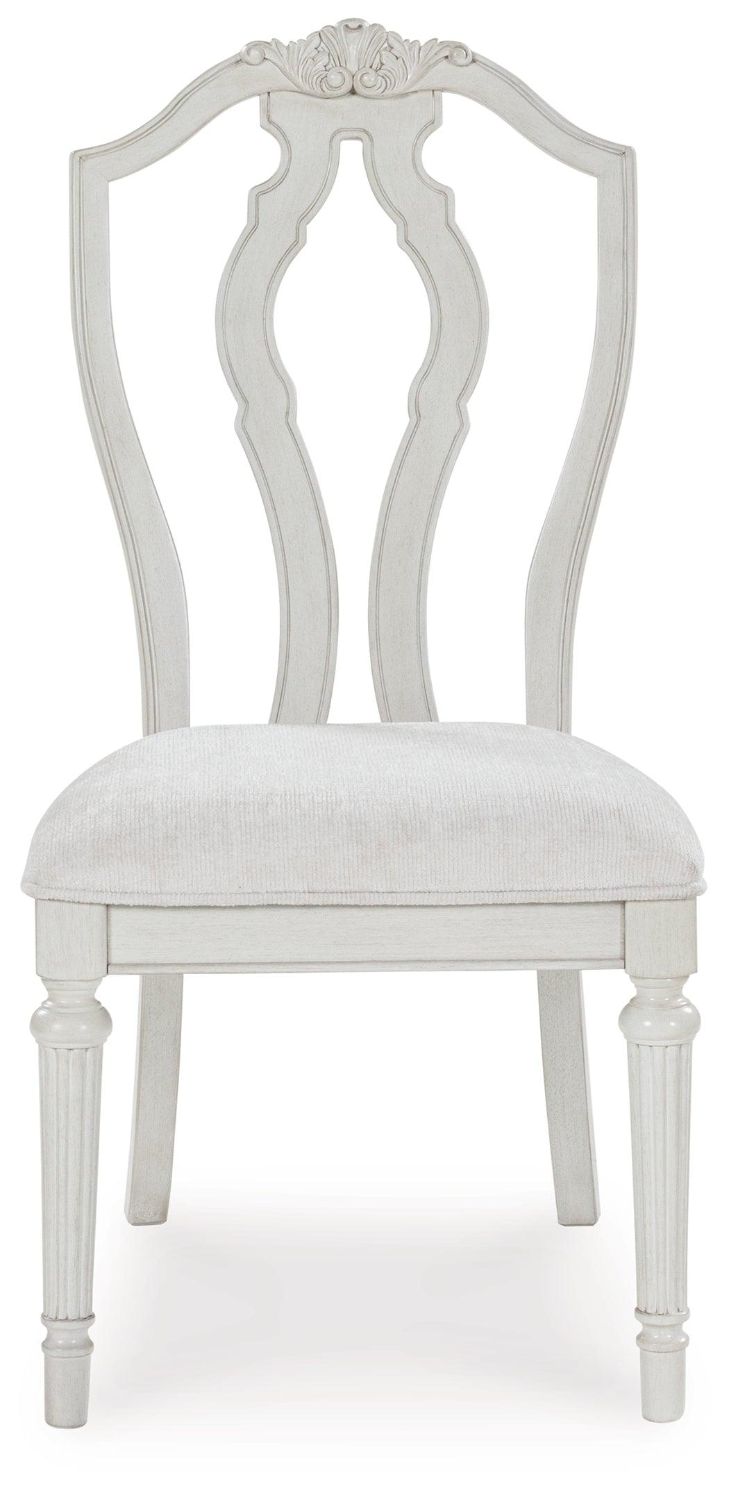 Montelaine Antique White Dining Chair, Set of 2 by Ashley at Eve Furniture