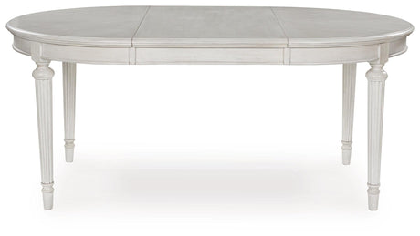 Montelaine Antique White Dining Extension Table by Ashley at Eve Furniture