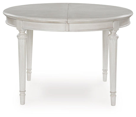 Montelaine Antique White Dining Extension Table by Ashley at Eve Furniture