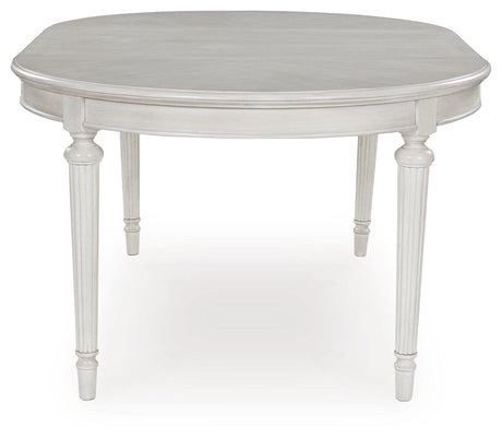 Montelaine Antique White Dining Extension Table by Ashley at Eve Furniture