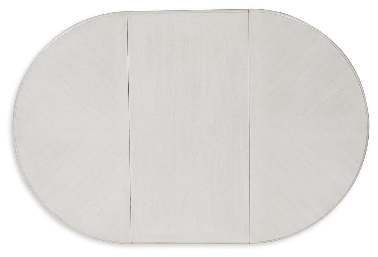 Montelaine Antique White Dining Extension Table by Ashley at Eve Furniture