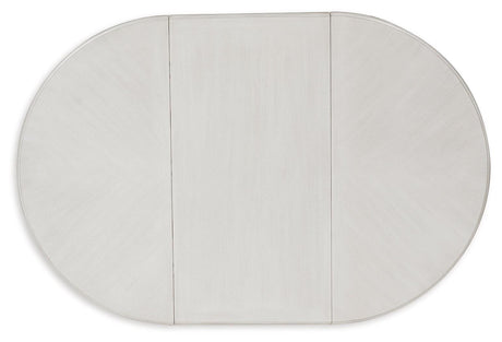 Montelaine Antique White Dining Extension Table by Ashley at Eve Furniture