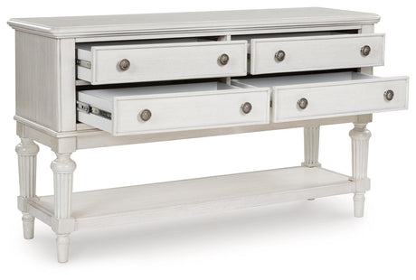 Montelaine Antique White Dining Server by Ashley at Eve Furniture