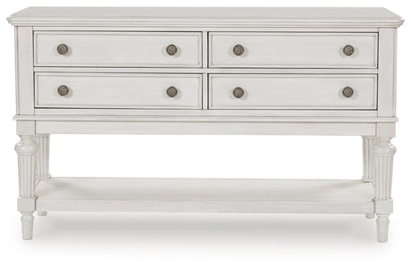 Montelaine Antique White Dining Server by Ashley at Eve Furniture