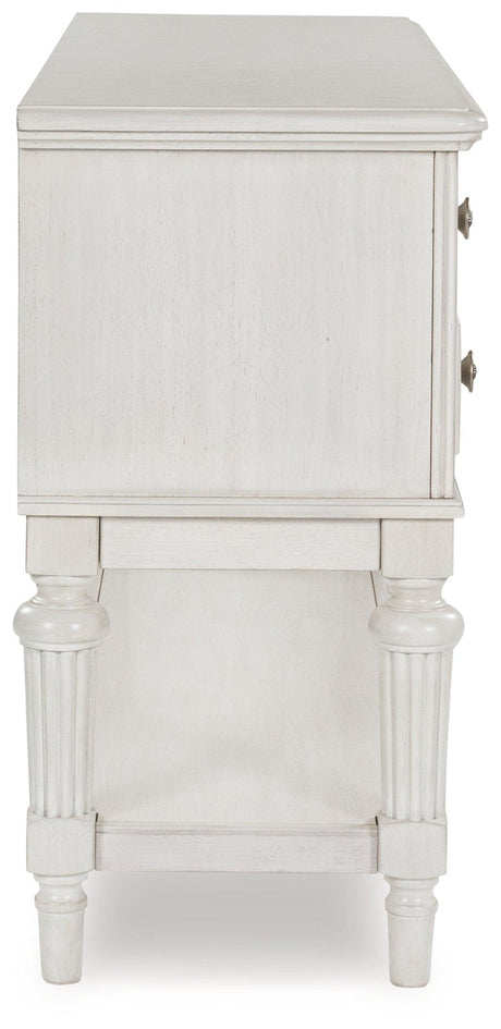 Montelaine Antique White Dining Server by Ashley at Eve Furniture
