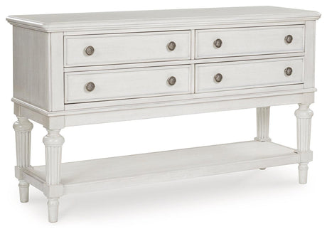 Montelaine Antique White Dining Server by Ashley at Eve Furniture