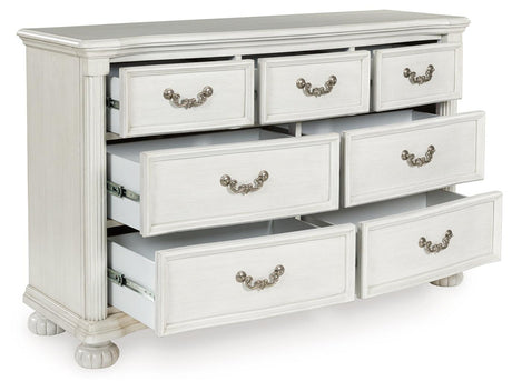 Montelaine Antique White Dresser by Ashley at Eve Furniture