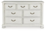 Montelaine Antique White Dresser by Ashley at Eve Furniture