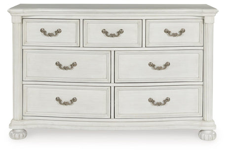 Montelaine Antique White Dresser by Ashley at Eve Furniture