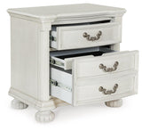 Montelaine Antique White Nightstand by Ashley at Eve Furniture
