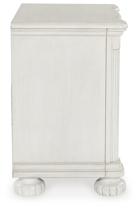 Montelaine Antique White Nightstand by Ashley at Eve Furniture