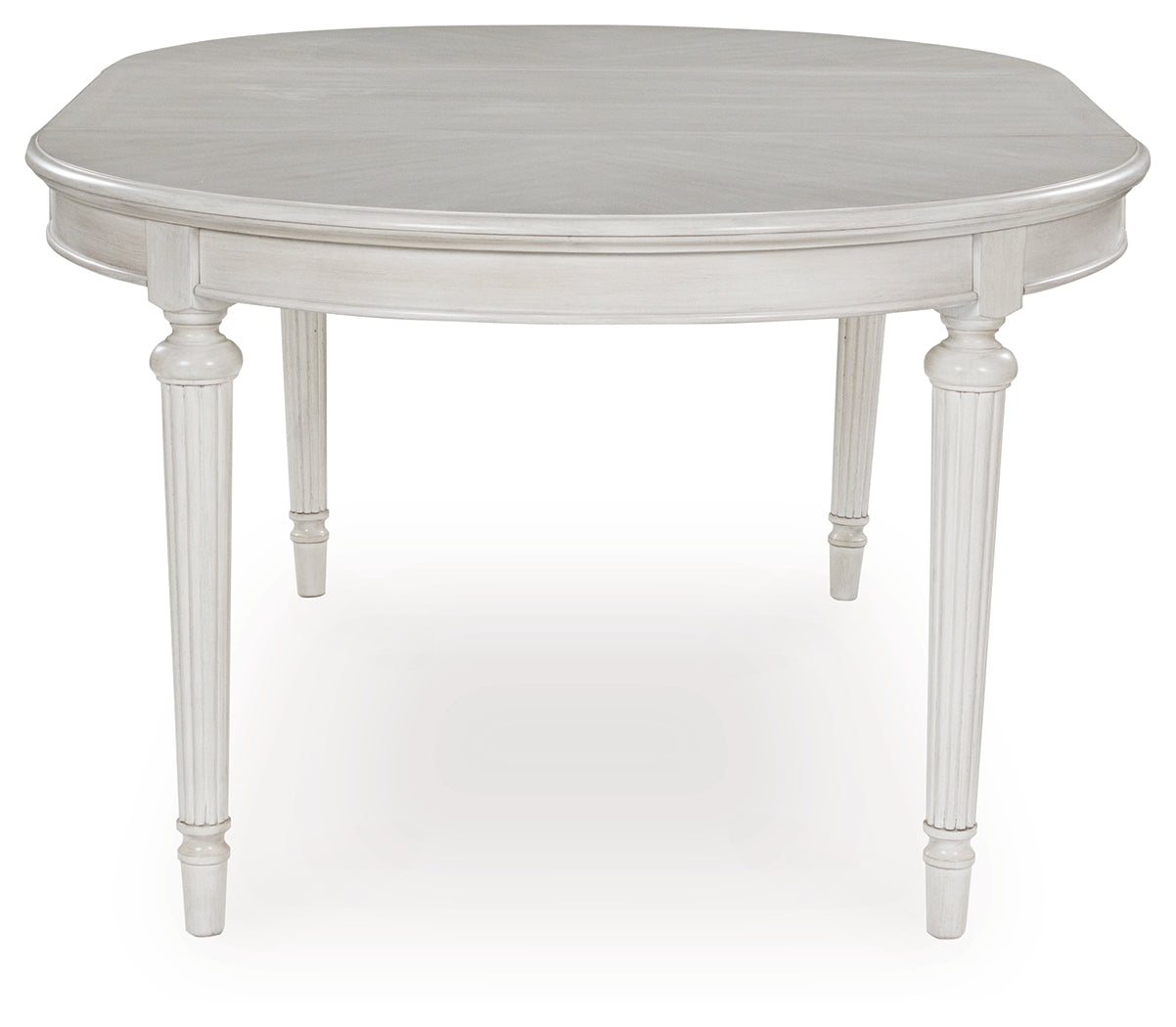 Montelaine Antiqued White Extendable Dining Room Set by Ashley at Eve Furniture
