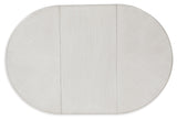 Montelaine Antiqued White Extendable Dining Room Set by Ashley at Eve Furniture