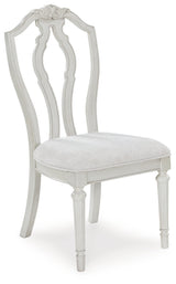 Montelaine Antiqued White Extendable Dining Room Set by Ashley at Eve Furniture