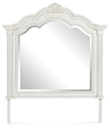 Montelaine Antique White Bedroom Mirror by Ashley at Eve Furniture