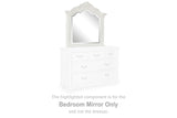 Montelaine Antique White Bedroom Mirror by Ashley at Eve Furniture