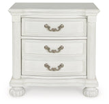 Montelaine Antique White Nightstand by Ashley at Eve Furniture
