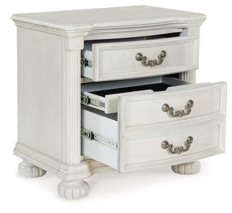 Montelaine Antique White Nightstand by Ashley at Eve Furniture