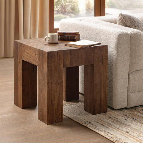 Montera Harvest Mill Square End Table by Classic Home at Eve Furniture