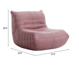 Monterey Accent Chair Red by Zuomod at Eve Furniture
