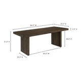 Monterey Aged Brown Dining Table by Moe's Home at Eve Furniture