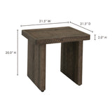 Monterey Aged Brown End Table by Moe's Home at Eve Furniture