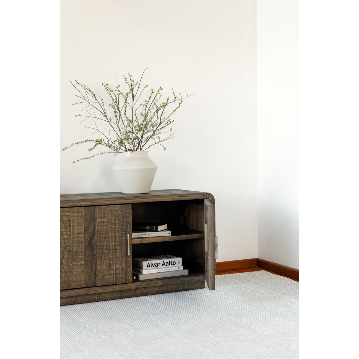 Monterey Aged Brown Media Cabinet by Moe's Home at Eve Furniture