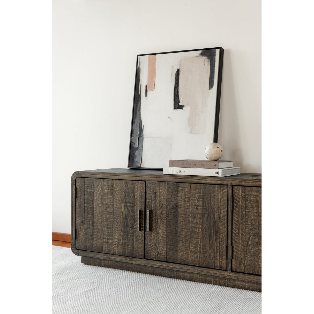 Monterey Aged Brown Media Cabinet by Moe's Home at Eve Furniture