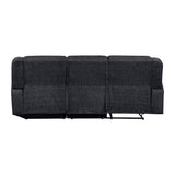 Monterey Ebony 2-Piece Reclining Sectional with Right Chaise by Homelegance at Eve Furniture