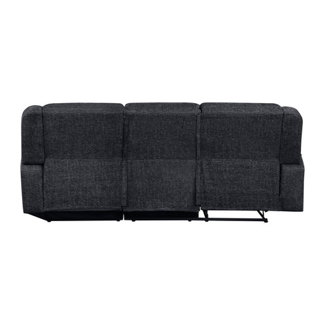 Monterey Ebony 2-Piece Reclining Sectional with Right Chaise by Homelegance at Eve Furniture