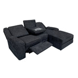 Monterey Ebony 2-Piece Reclining Sectional with Right Chaise by Homelegance at Eve Furniture