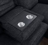 Monterey Ebony 2-Piece Reclining Sectional with Right Chaise by Homelegance at Eve Furniture