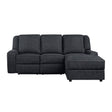 Monterey Ebony 2-Piece Reclining Sectional with Right Chaise by Homelegance at Eve Furniture