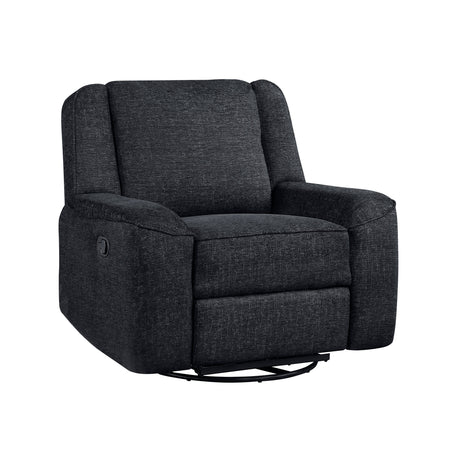 Monterey Ebony Swivel Reclining Chair by Homelegance at Eve Furniture