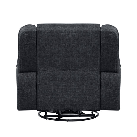 Monterey Ebony Swivel Reclining Chair by Homelegance at Eve Furniture