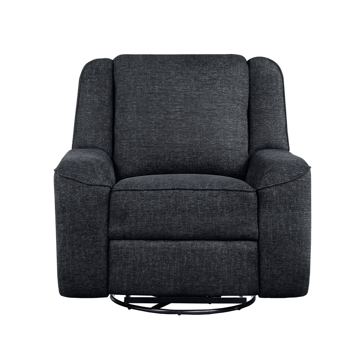 Monterey Ebony Swivel Reclining Chair by Homelegance at Eve Furniture