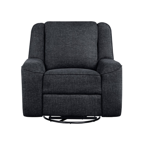 Monterey Ebony Swivel Reclining Chair by Homelegance at Eve Furniture