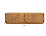 Monterey Media Cabinet Rustic Blonde by Moe's Home at Eve Furniture