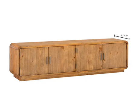 Monterey Media Cabinet Rustic Blonde by Moe's Home at Eve Furniture