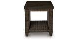 Monterey Point Dark Brown Outdoor End Table by ASHLEY FURNITURE at Eve Furniture