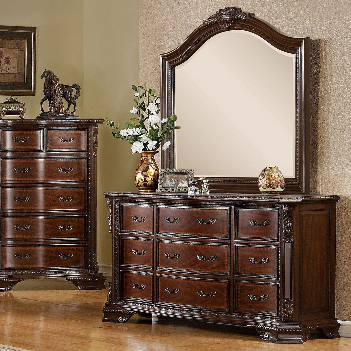 Monte Vista Brown Cherry Dresser by Furniture of America at Eve Furniture