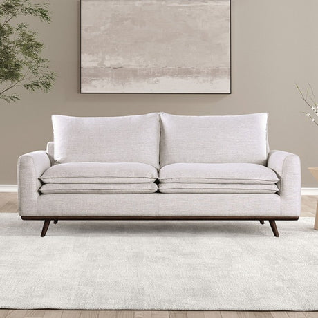 Monthey Dark Brown/Light Gray Sofa by Furniture of America at Eve Furniture