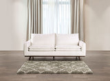 Monthey Dark Brown/Linen White Sofa by Furniture of America at Eve Furniture
